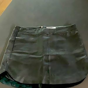 Karina Grimaldi Lambskin leather mini skirt